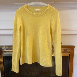 J. Crew yellow wool/cashmere mix sweater